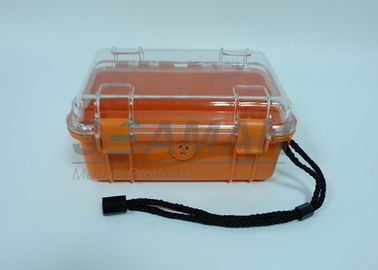 สีส้มอ่อนวิศวกรรม ABS กรณีกันน้ำที่มี O ring seal