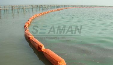 Solid Floating Pvc Oil Containment Boom With Balast Chain And Shackle
