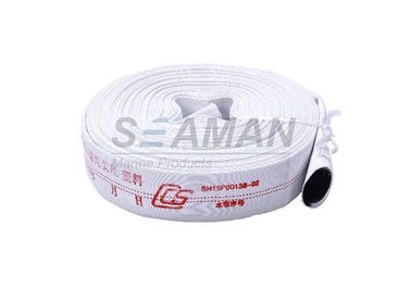Marine CCS Certificate Polyester Fire Hose With PVC / TPU / Rubber Lining