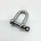 Yacht 4mm Stainless Steel AISI304 AISI306 Dee Shackle European Type