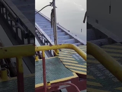 บันไดเทียบท่าอะลูมิเนียม CCS พร้อมราวจับและเต้ารับสำหรับท่าเรือ ท่าเรือ