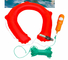 Throw Over Water Rescue 0.6kg Inflatable Lifebuoy Horseshoe Life Ring พร้อมเชือกกู้ภัย